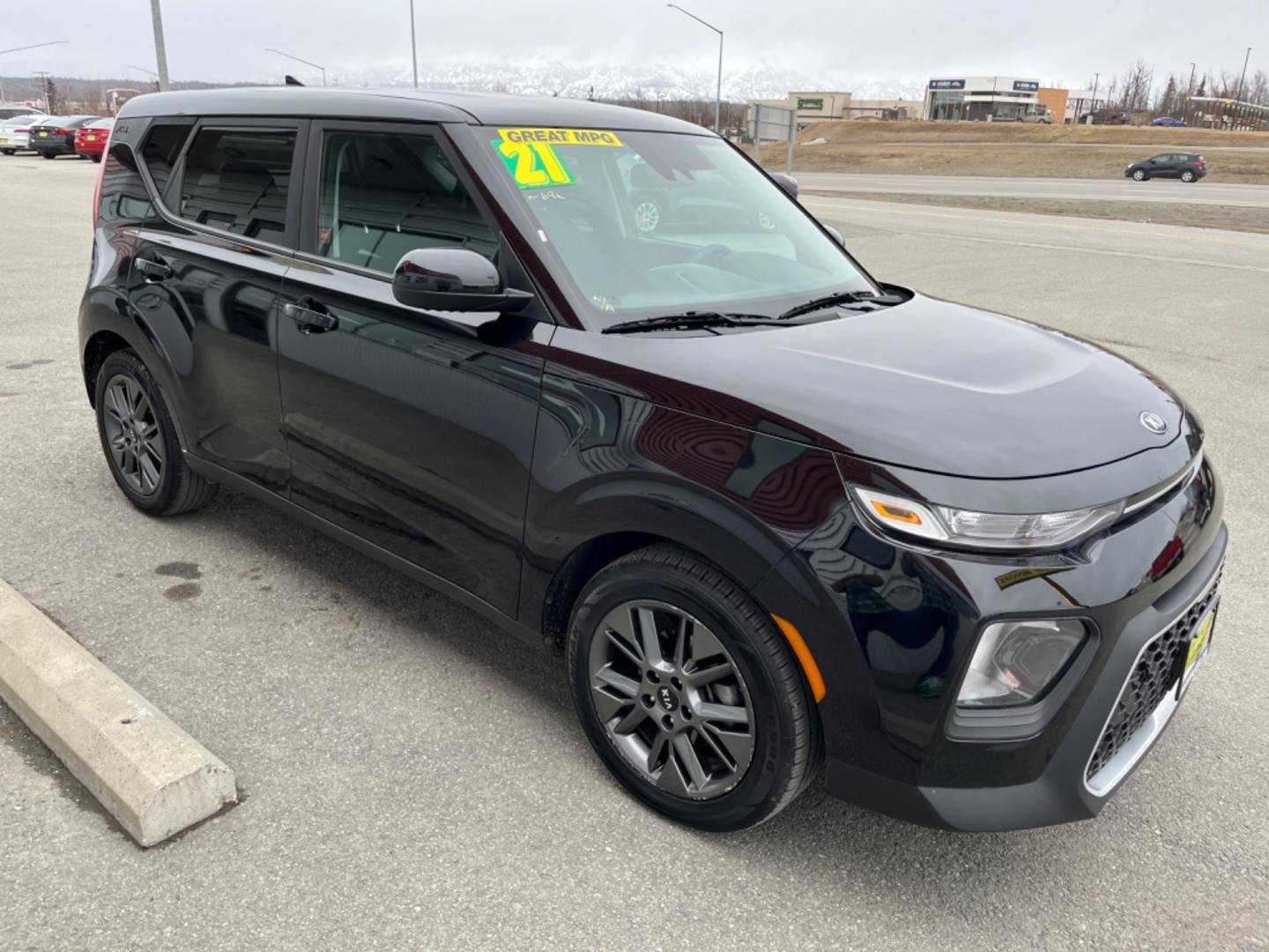 2021 Black /Black Kia Soul (KNDJ23AU8M7) , located at 1960 Industrial Drive, Wasilla, 99654, (907) 274-2277, 61.573475, -149.400146 - Photo#6